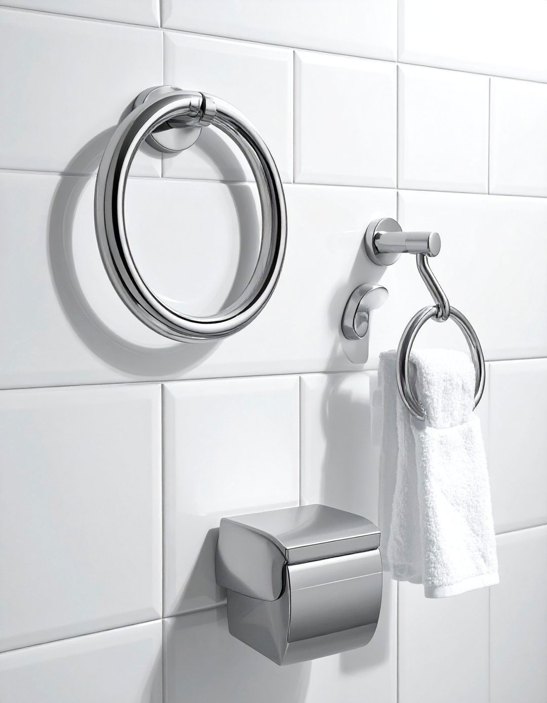 Polished Nickel Bathroom Accessory Set - 30 polished nickel bathroom ideas