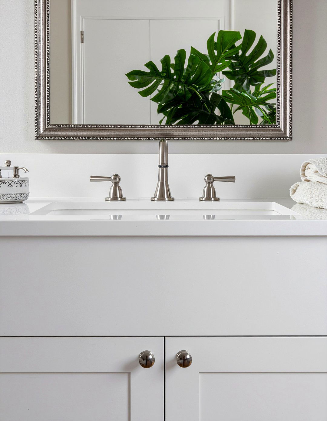 Polished Nickel Hardware - 30 New England bathroom ideas