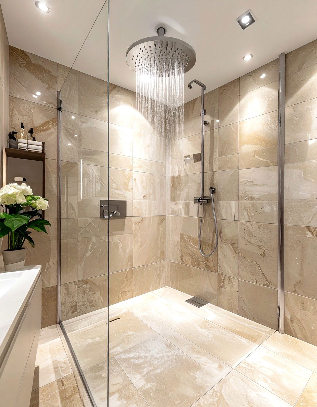 Polished Nickel Rain Shower Bathroom - 30 polished nickel bathroom ideas