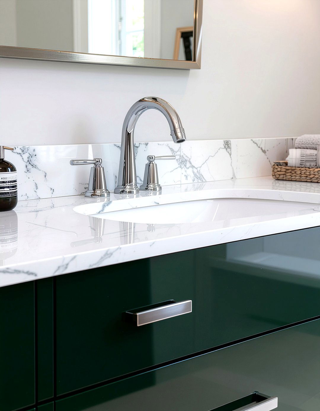 Polished Nickel Sink Tap - 30 bathroom hardware ideas