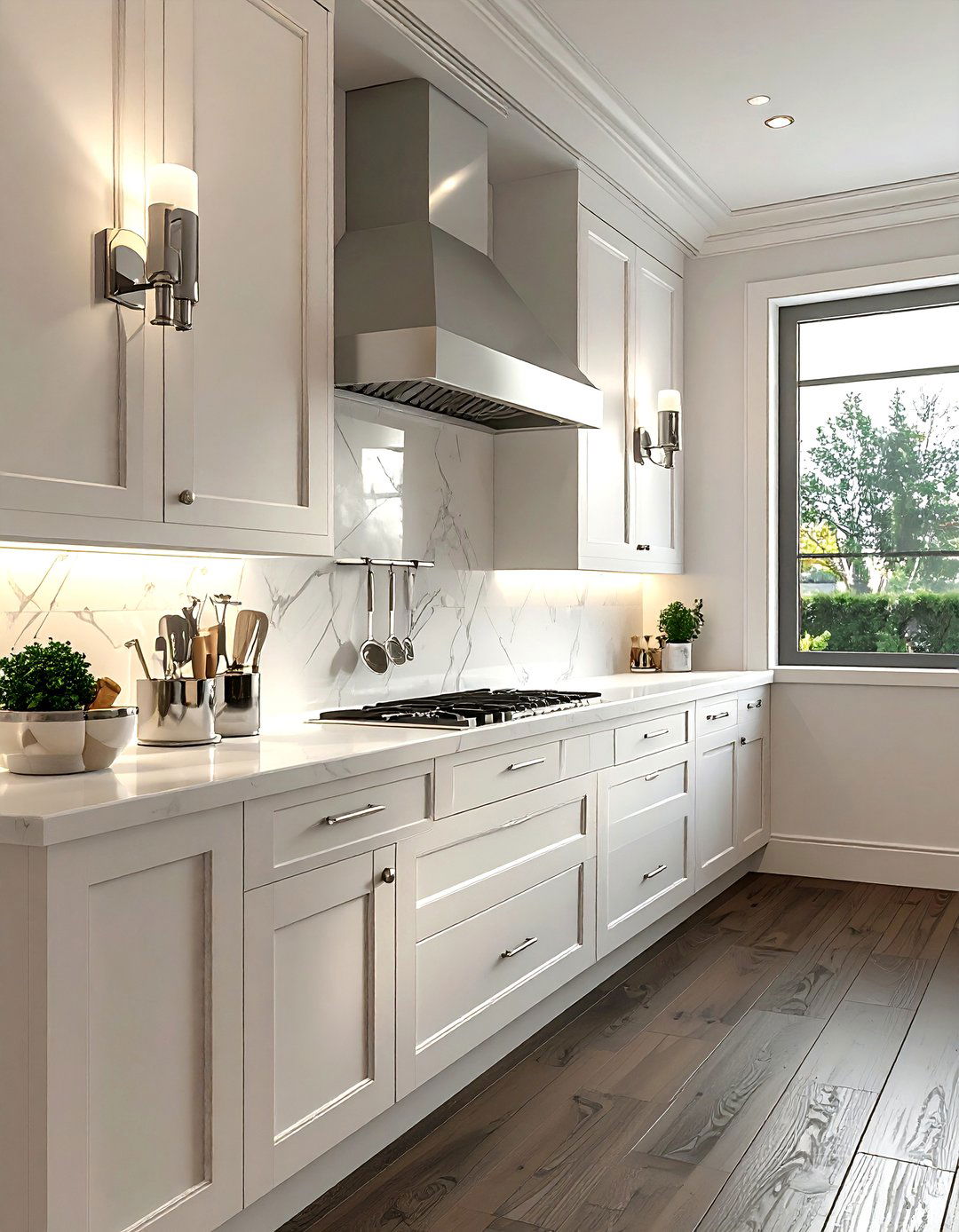 Polished Nickel Wall Sconces Kitchen - 30 nickel accent kitchen ideas