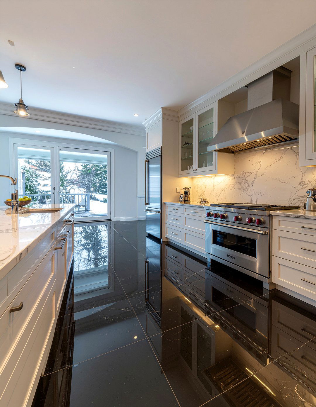 Polished Slate Kitchen Floor - 30 slate floor kitchen ideas