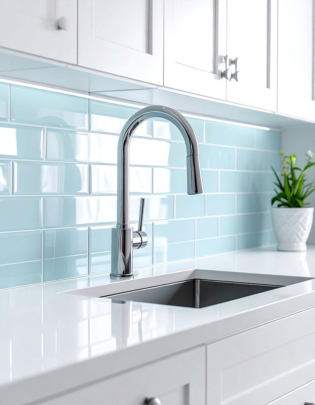 Polished chrome wall mount faucet - 30 wall-mount kitchen faucet ideas