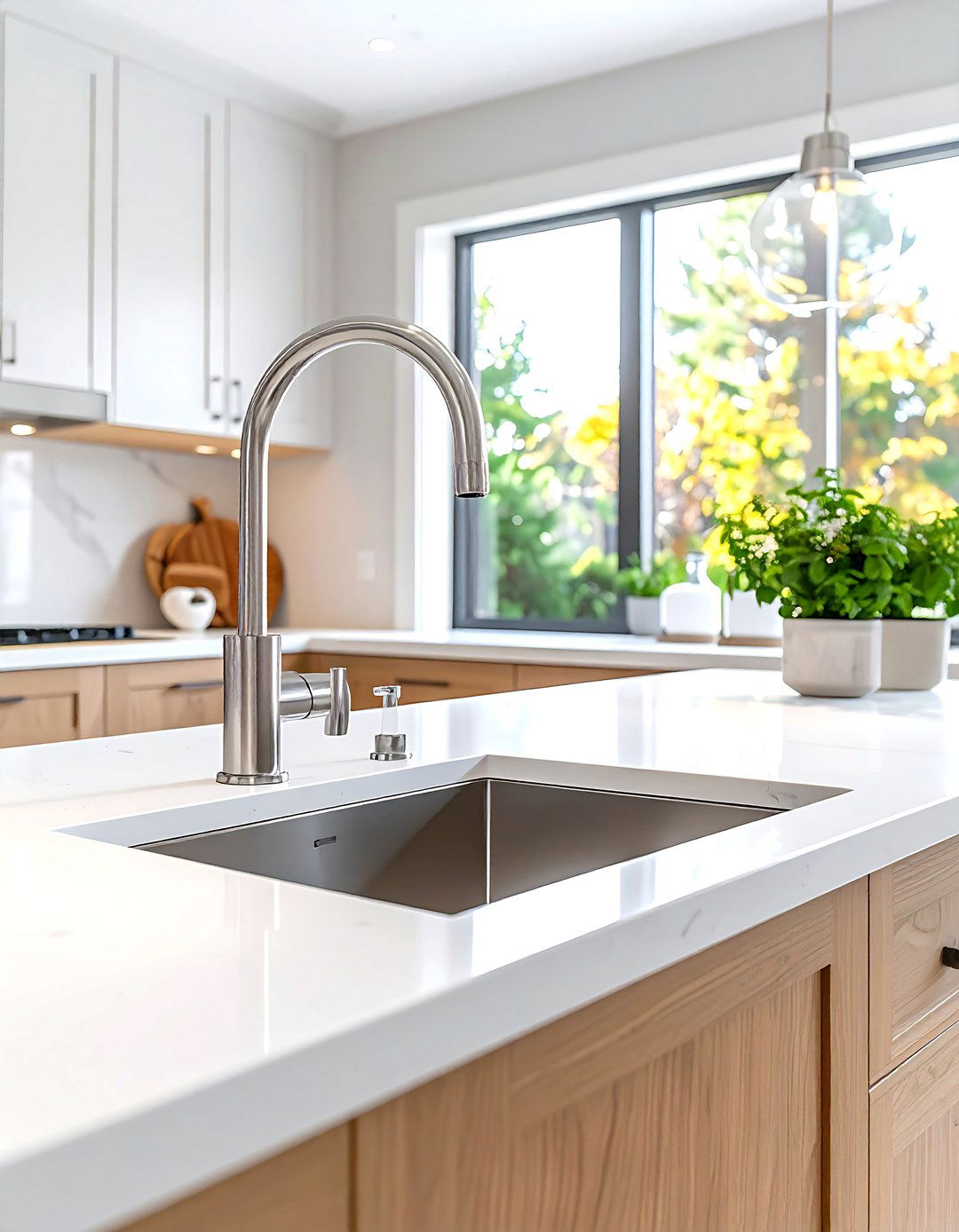 Polished nickel kitchen faucet - 30 Brizo kitchen ideas