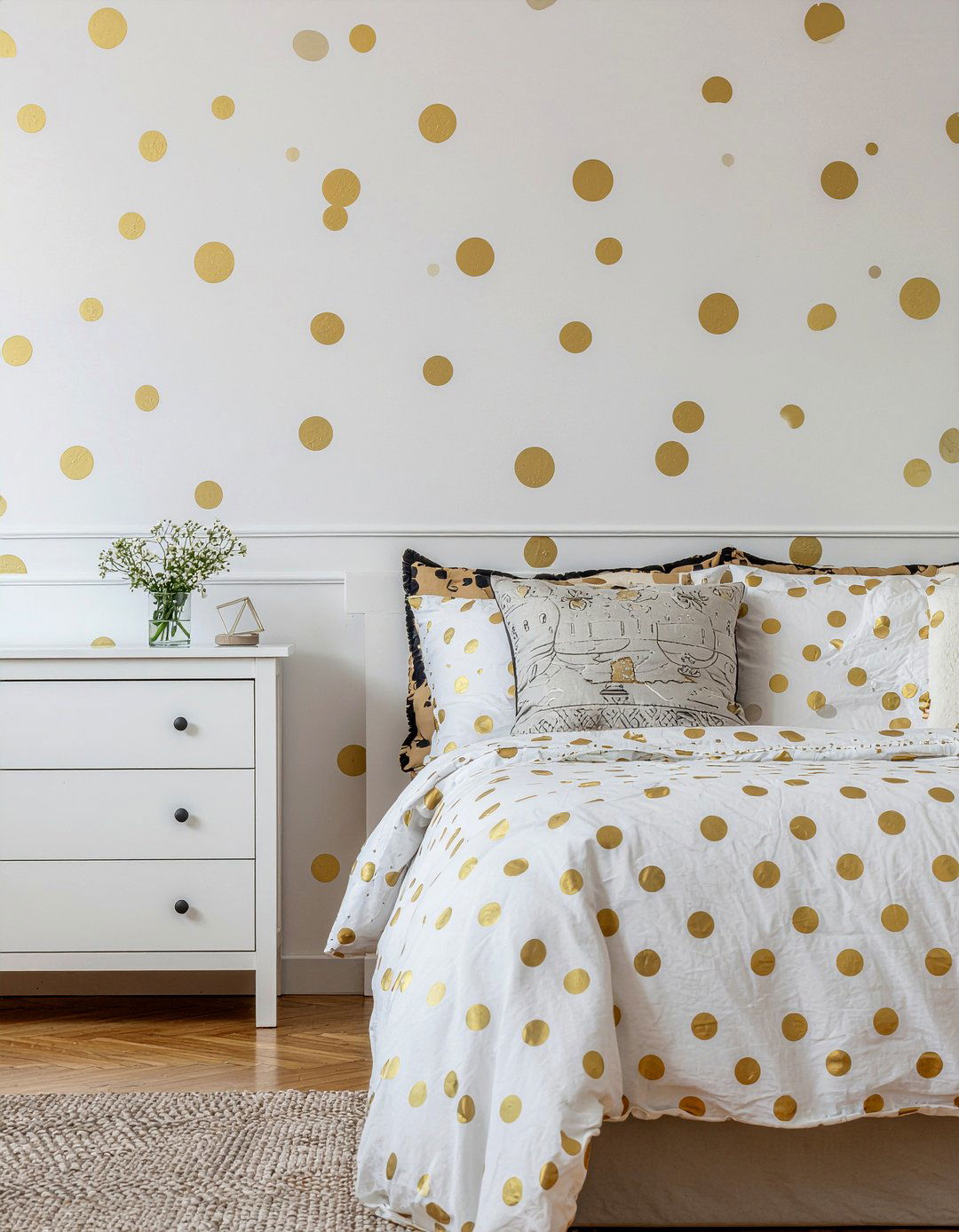 Polka Dot Wallpaper - 30 bedroom removable wallpapers
