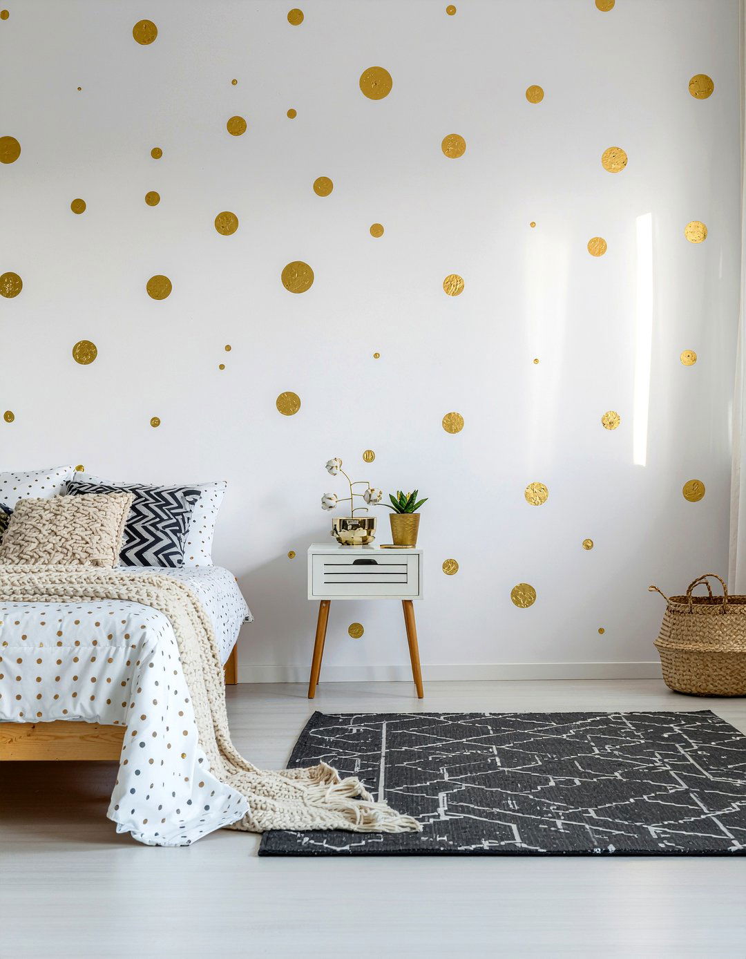 Polka dot wallpaper - 30 bedroom wallpapers