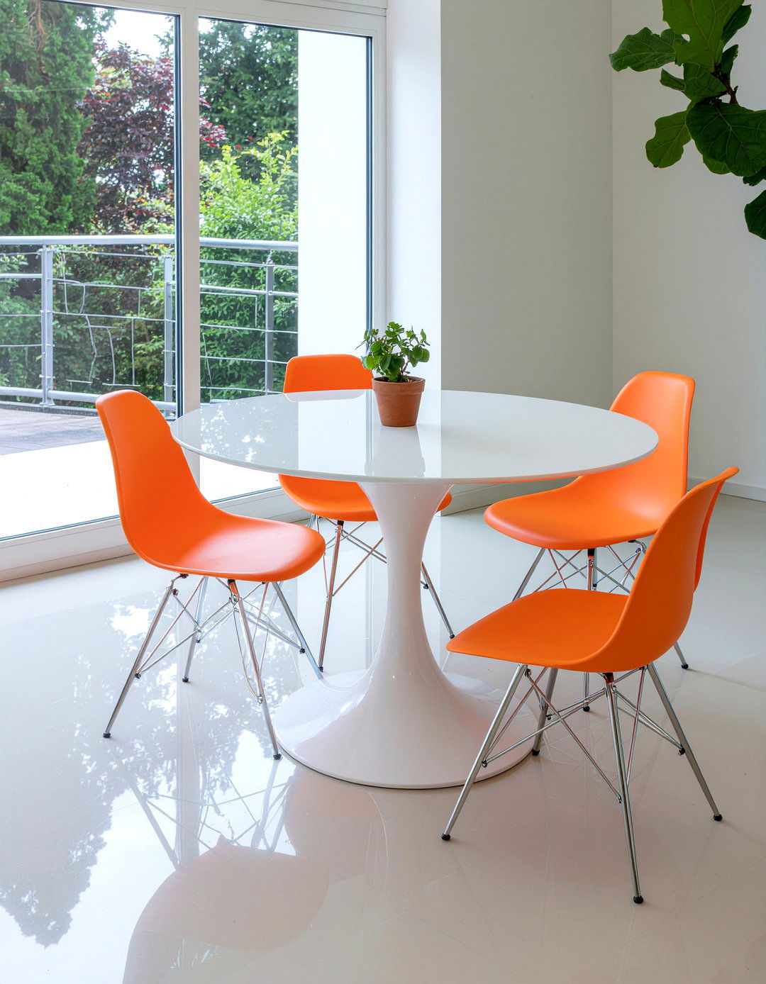 Polypropylene dining chairs - 30 durable dining room ideas