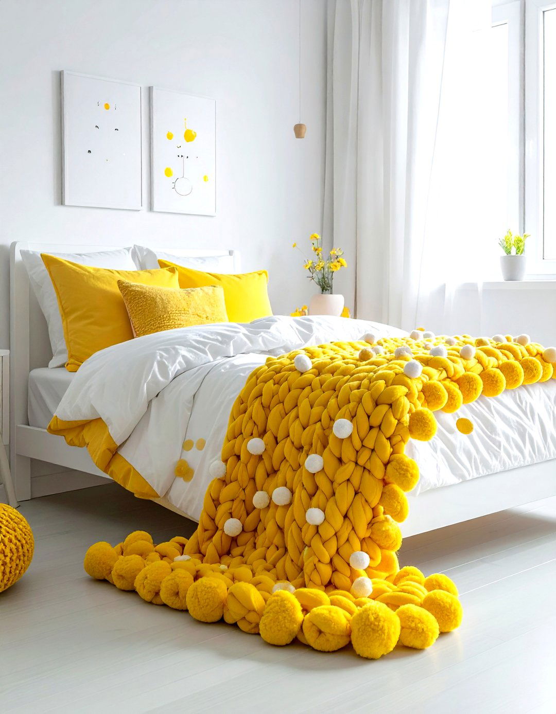 Pom Pom Blanket Nursery - 30 blanket styling ideas