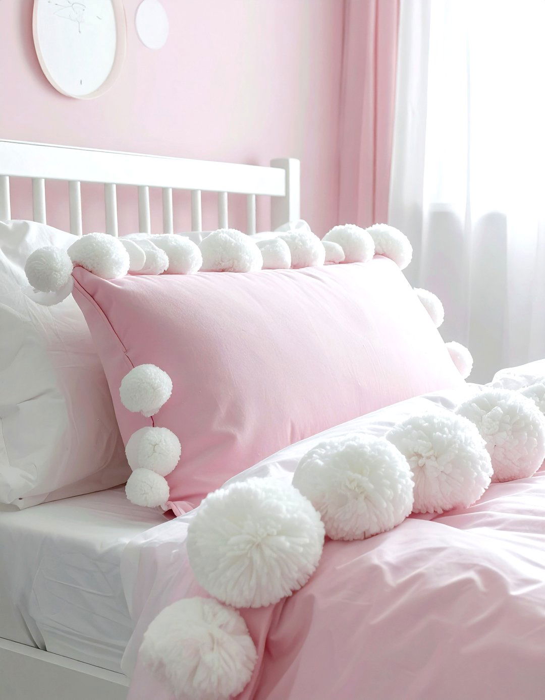 Pom pom pillow - 30 decorative pillow ideas