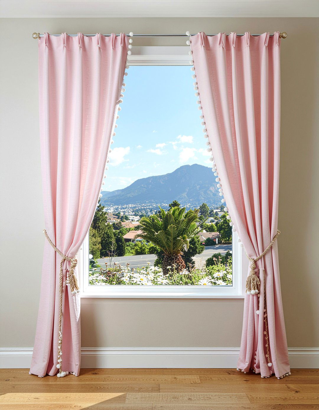 Pom pom trim curtains - 30 bedroom curtains
