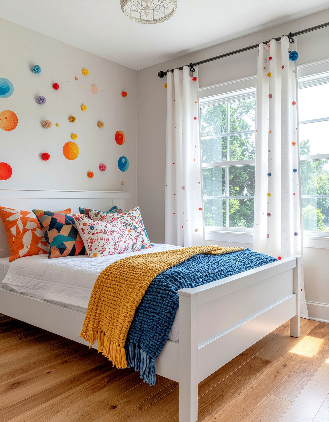 Pom pom trim curtains - 30 bedroom drapes