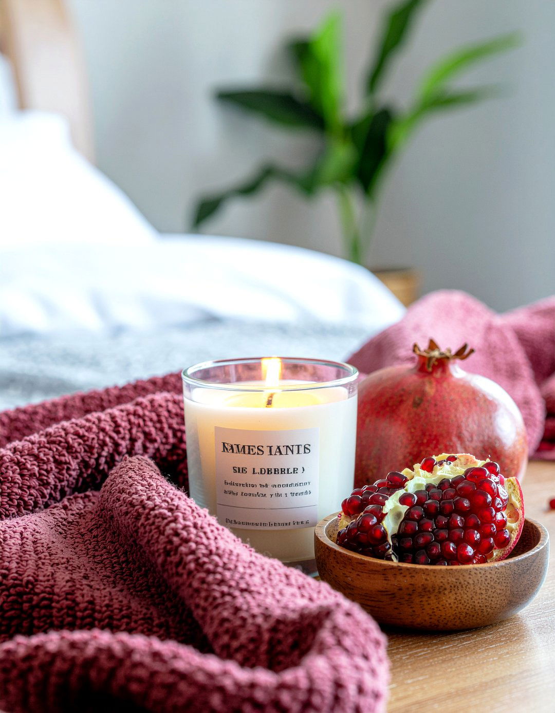 Pomegranate candle - 30 bedroom scented candles