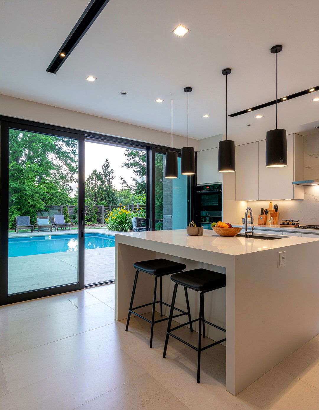 Pool House Kitchen With Bi Fold Doors - 30 pool house kitchen ideas