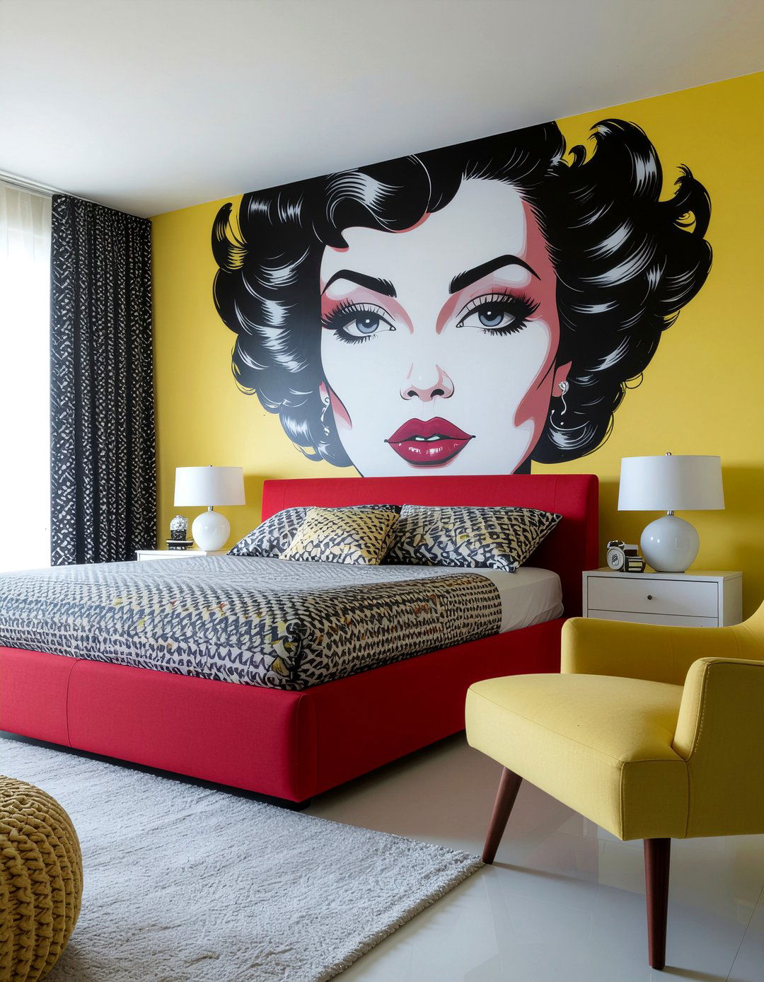 Pop Art Bedroom - 30 retro bedroom ideas