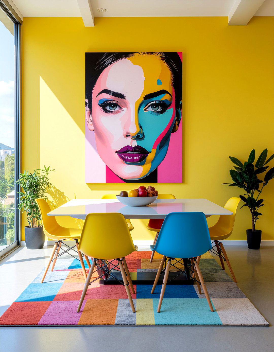 Pop Art Wall Decor - 30 retro dining room ideas