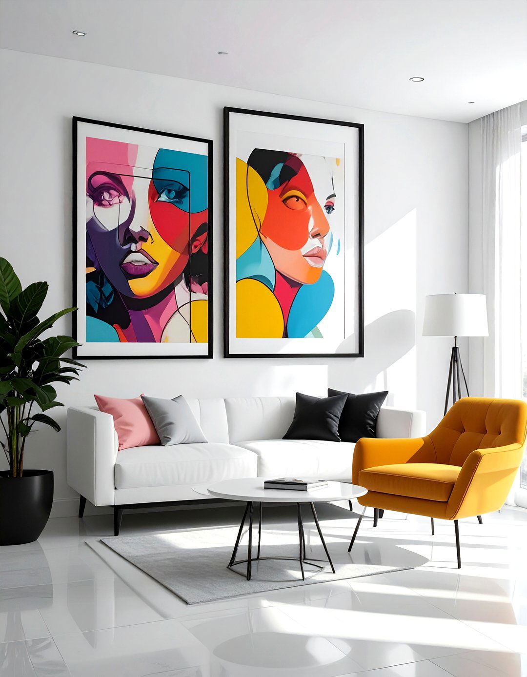 Pop art wall decor - 30 retro home decor ideas