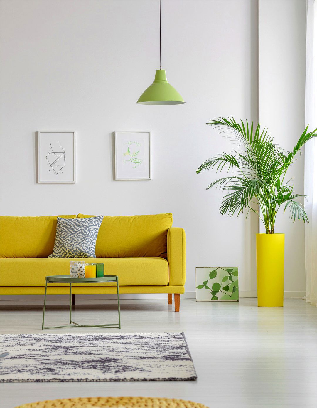 Pop of color - 30 Swedish living room ideas