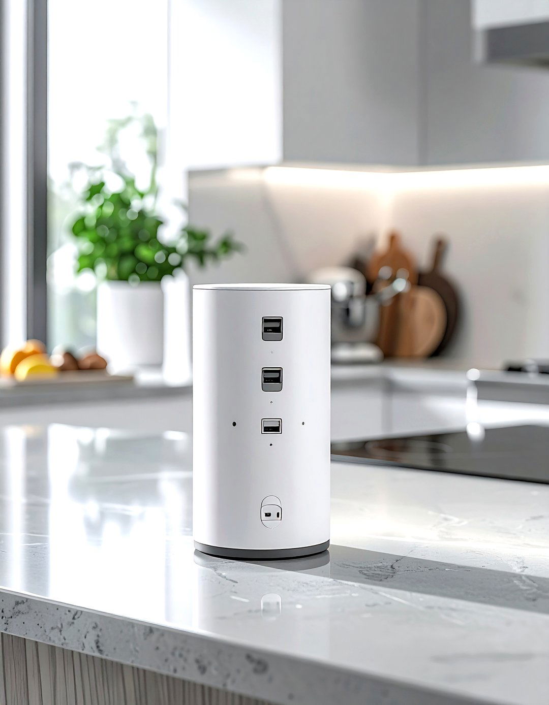 Pop up outlet - 30 kitchen hidden storage ideas