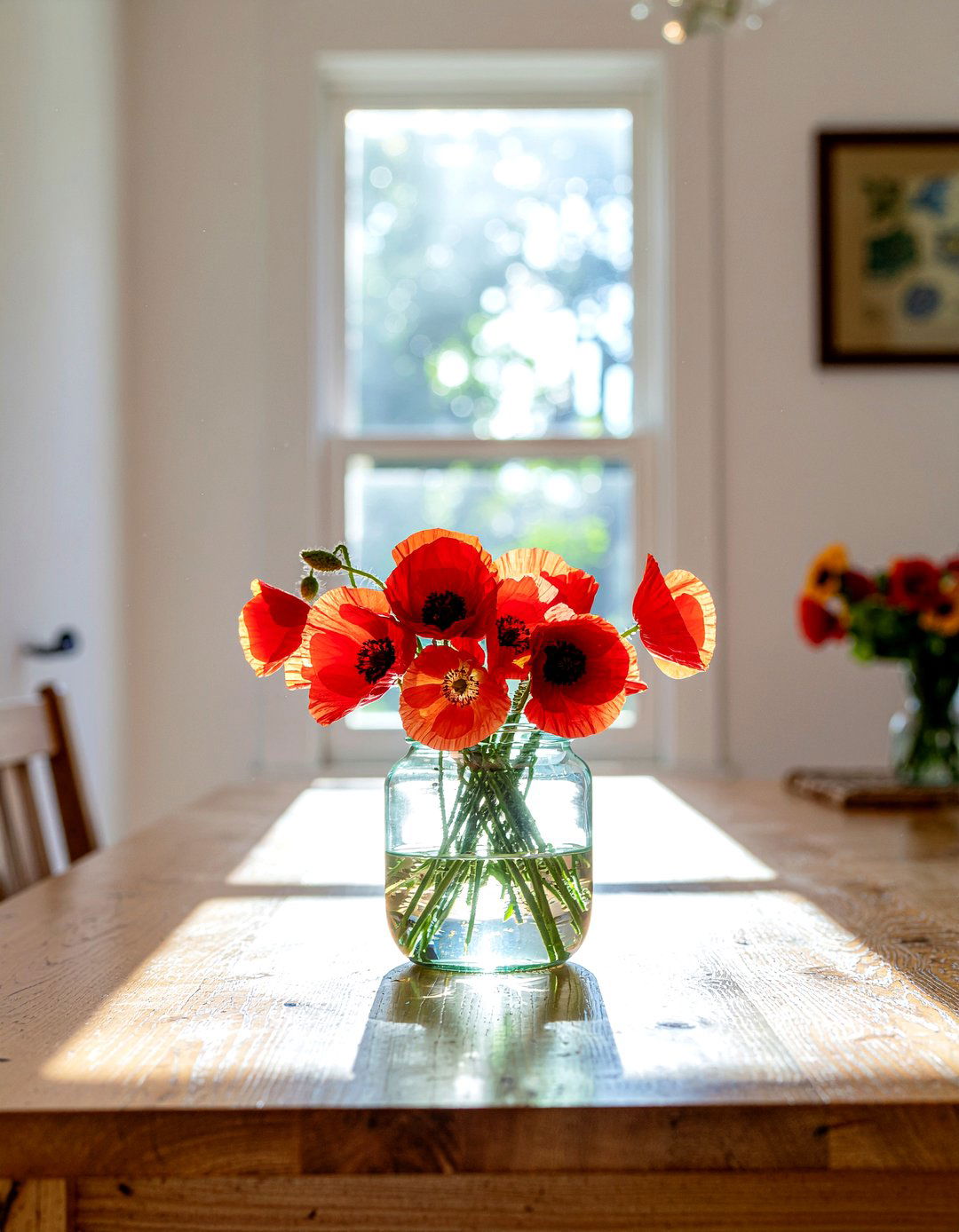 Poppy Field Wildflowers - 30 dining room faux flower ideas