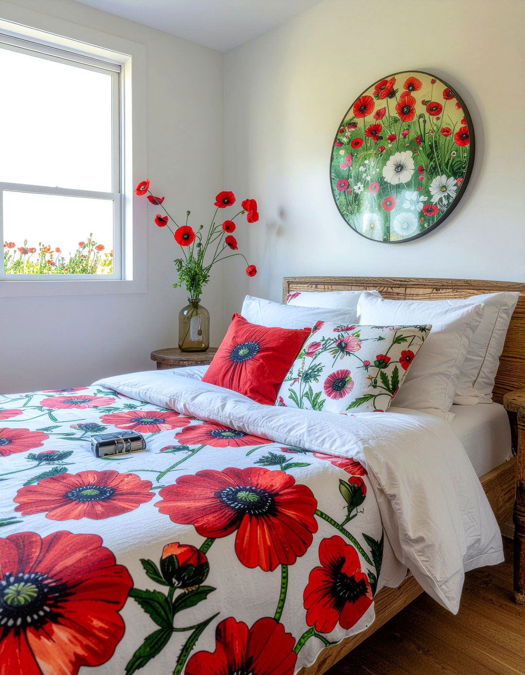 Poppy Flowers Bedroom - 30 bedroom flower arrangements