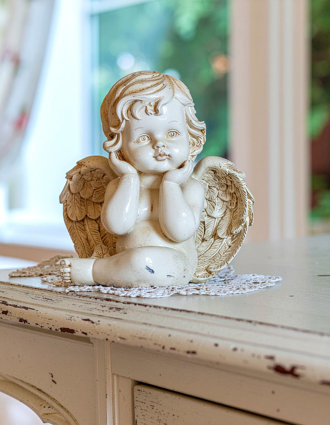 Porcelain Angel Statue - 30 bedroom figurines