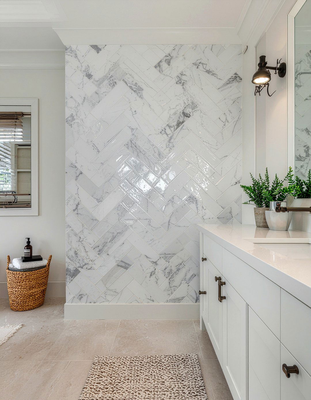 Porcelain Arabesque Wall Tile - 30 arabesque tile bathroom ideas