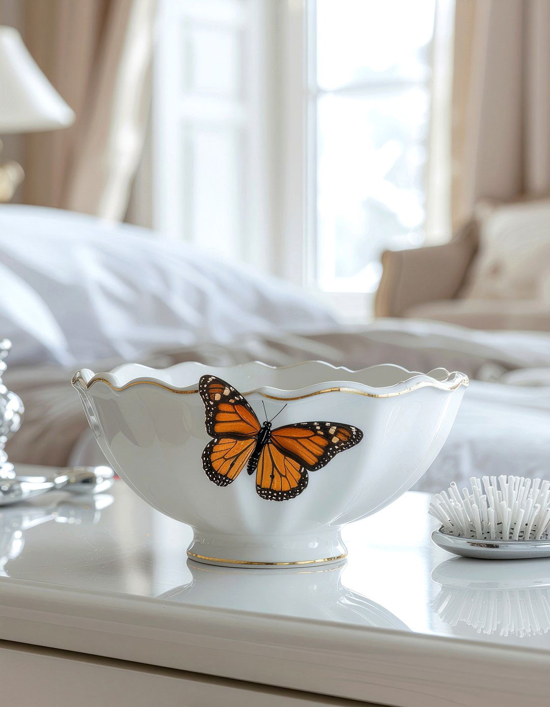 Porcelain Butterfly Dish - 30 bedroom trinket dishes
