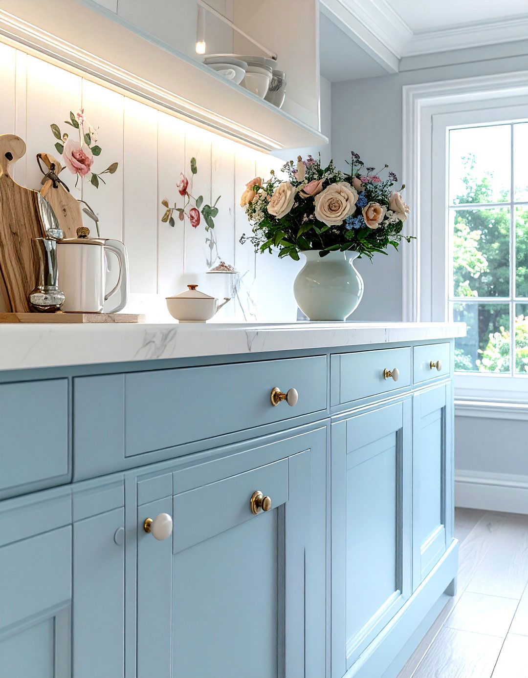 Porcelain Cabinet Knobs - 30 kitchen hardware ideas