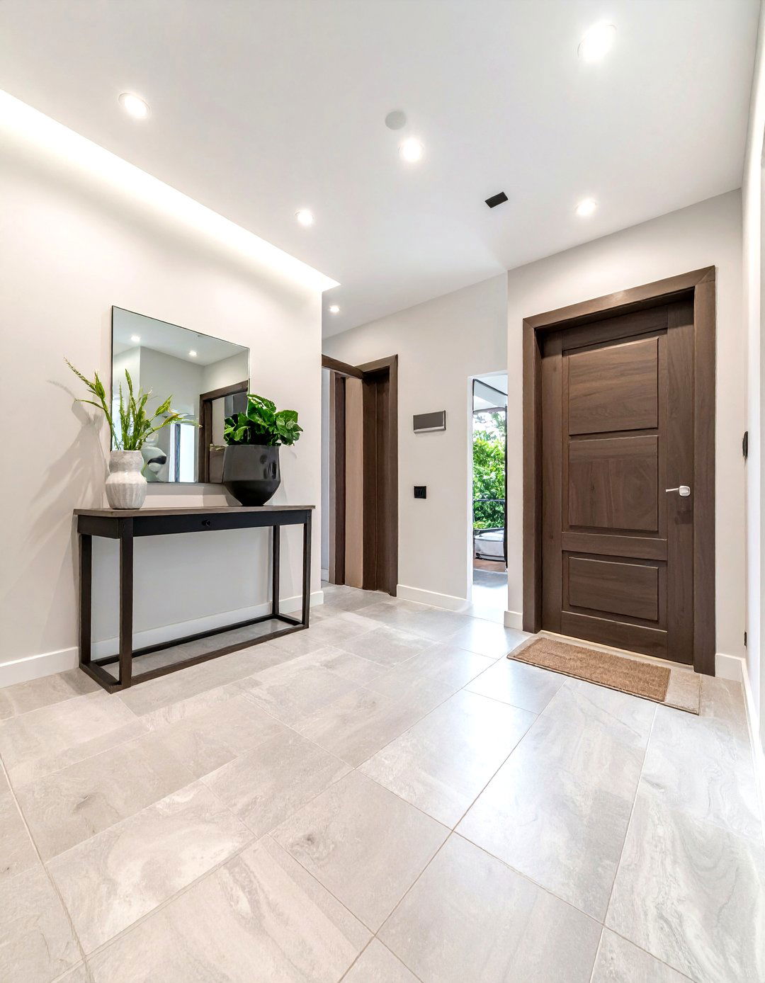 Porcelain Tile Entryway - 30 easy-clean decor ideas