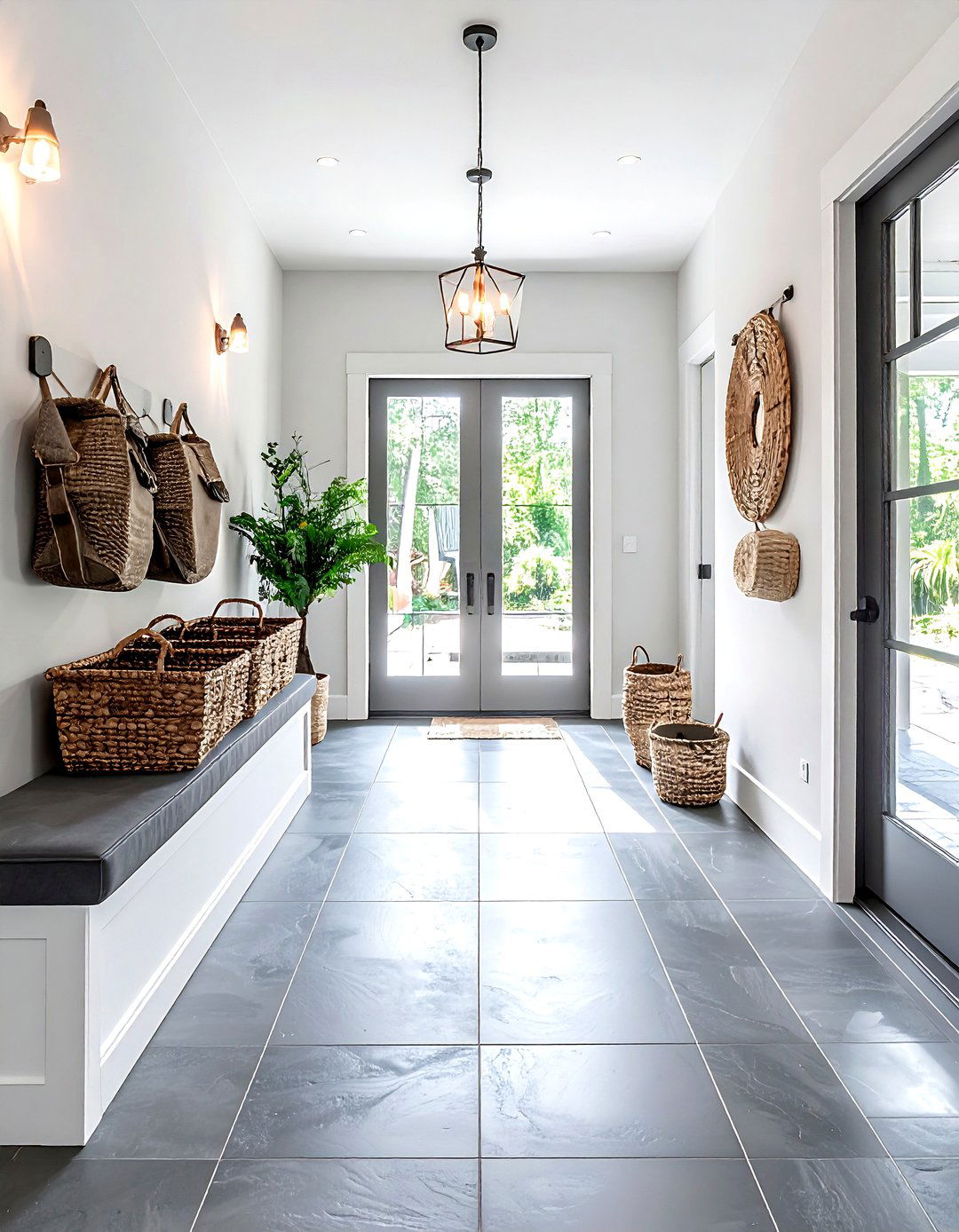 Porcelain Tile Entryway - 30 durable decor ideas