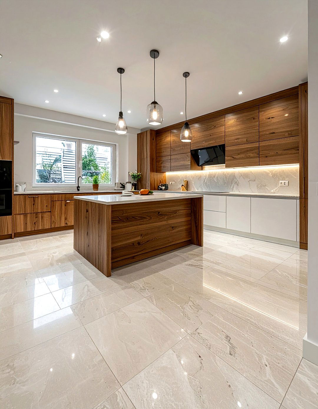 Porcelain Tile Kitchen Floor - 30 durable kitchen ideas