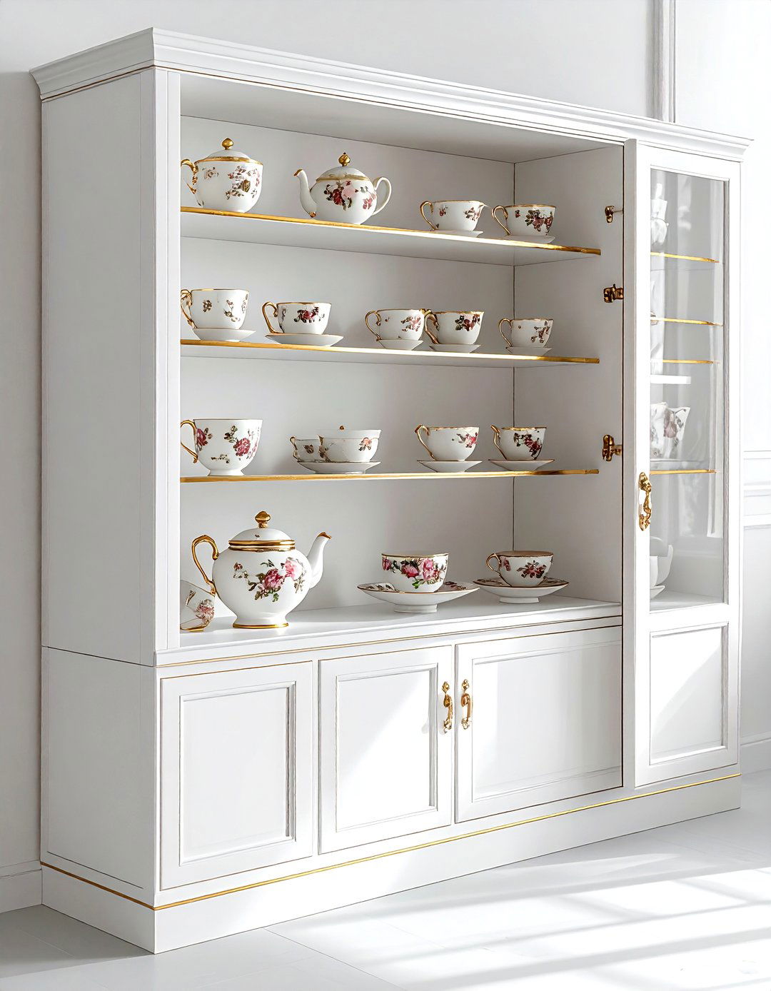 Porcelain tea set - 30 grandmillennial decor ideas