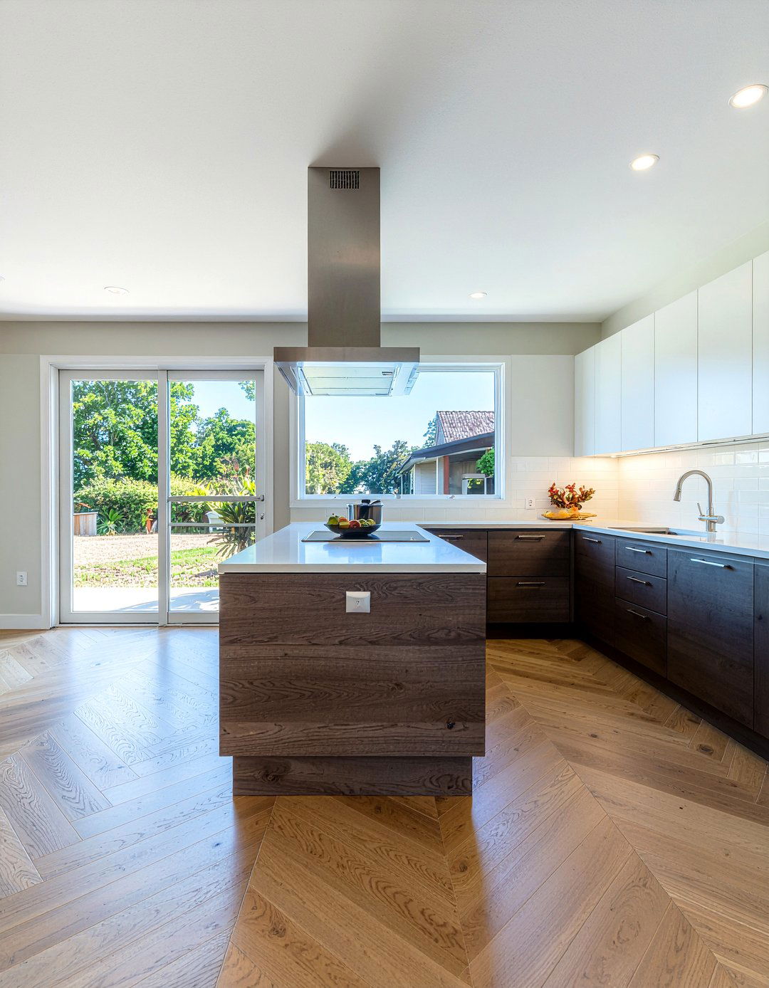 Porcelain tile chevron floor kitchen - 30 chevron floor kitchen ideas