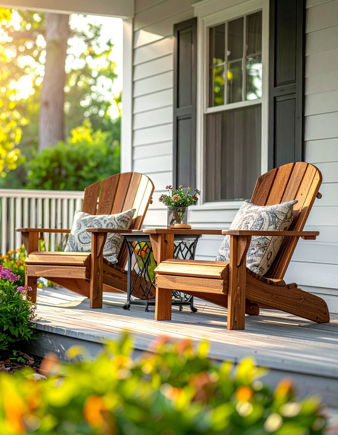 Porch Seating Area - 30 thrift store decor ideas
