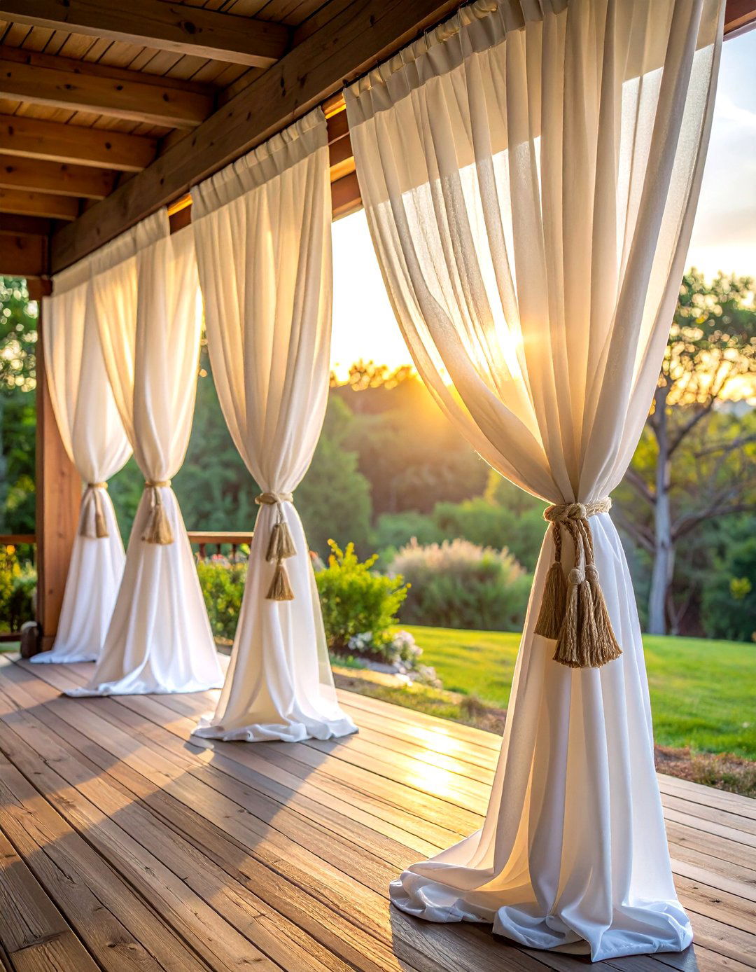 Porch curtains - 30 porch decor ideas