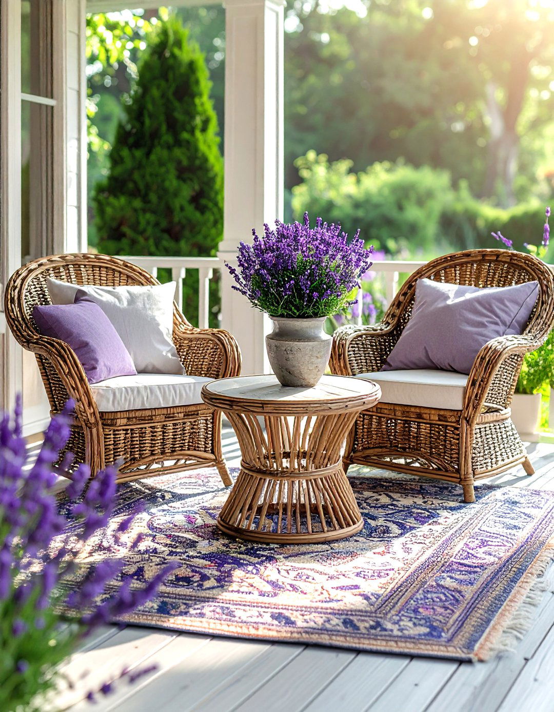 Porch furniture arrangement - 30 weekend decor project ideas
