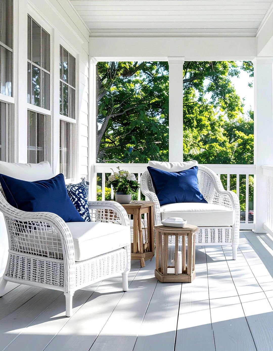 Porch seating area - 30 Serena and Lily decor ideas