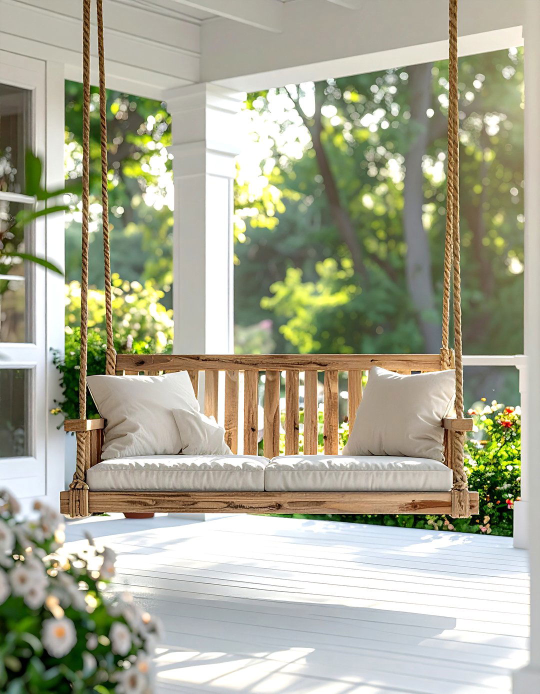 Porch swing - 30 outdoor furniture ideas