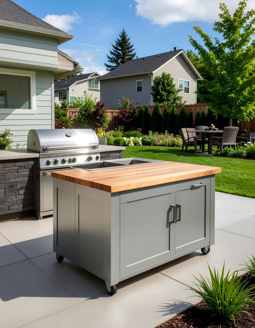 Portable Outdoor Kitchen Island - 30 outdoor kitchen island ideas