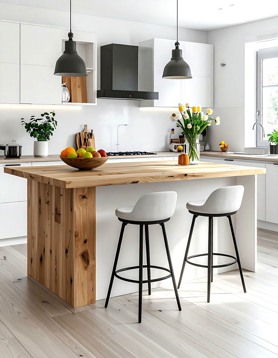 Portable kitchen island - 30 no damage kitchen ideas