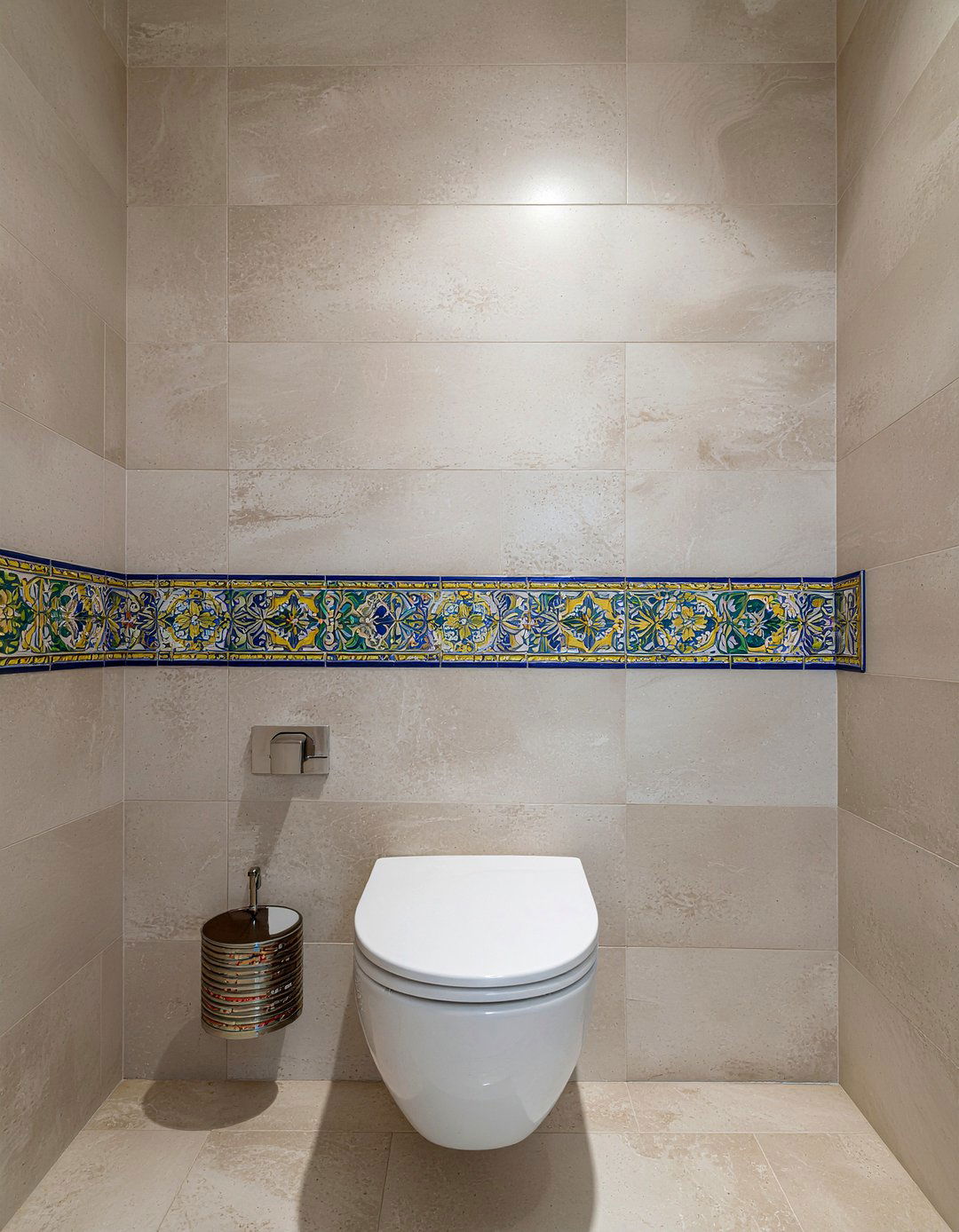 Portuguese tile border design - 30 Portuguese tile bathroom ideas