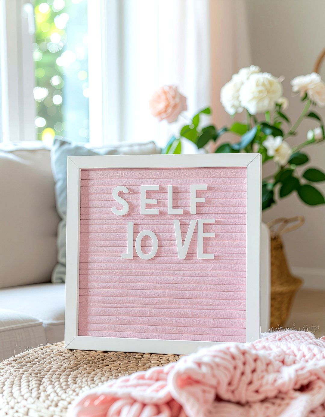 Positive Affirmation Board - 30 living room letter boards