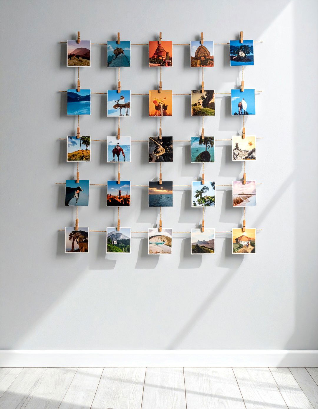 Postcard Wall Art - 30 souvenir display ideas