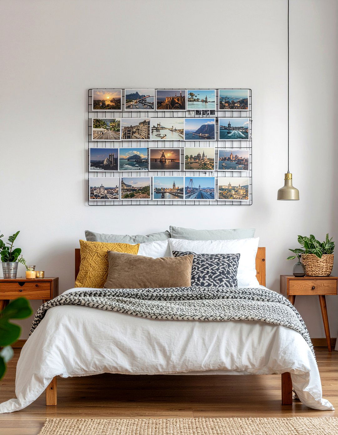 Postcard wall collage - 30 bedroom hobby display ideas