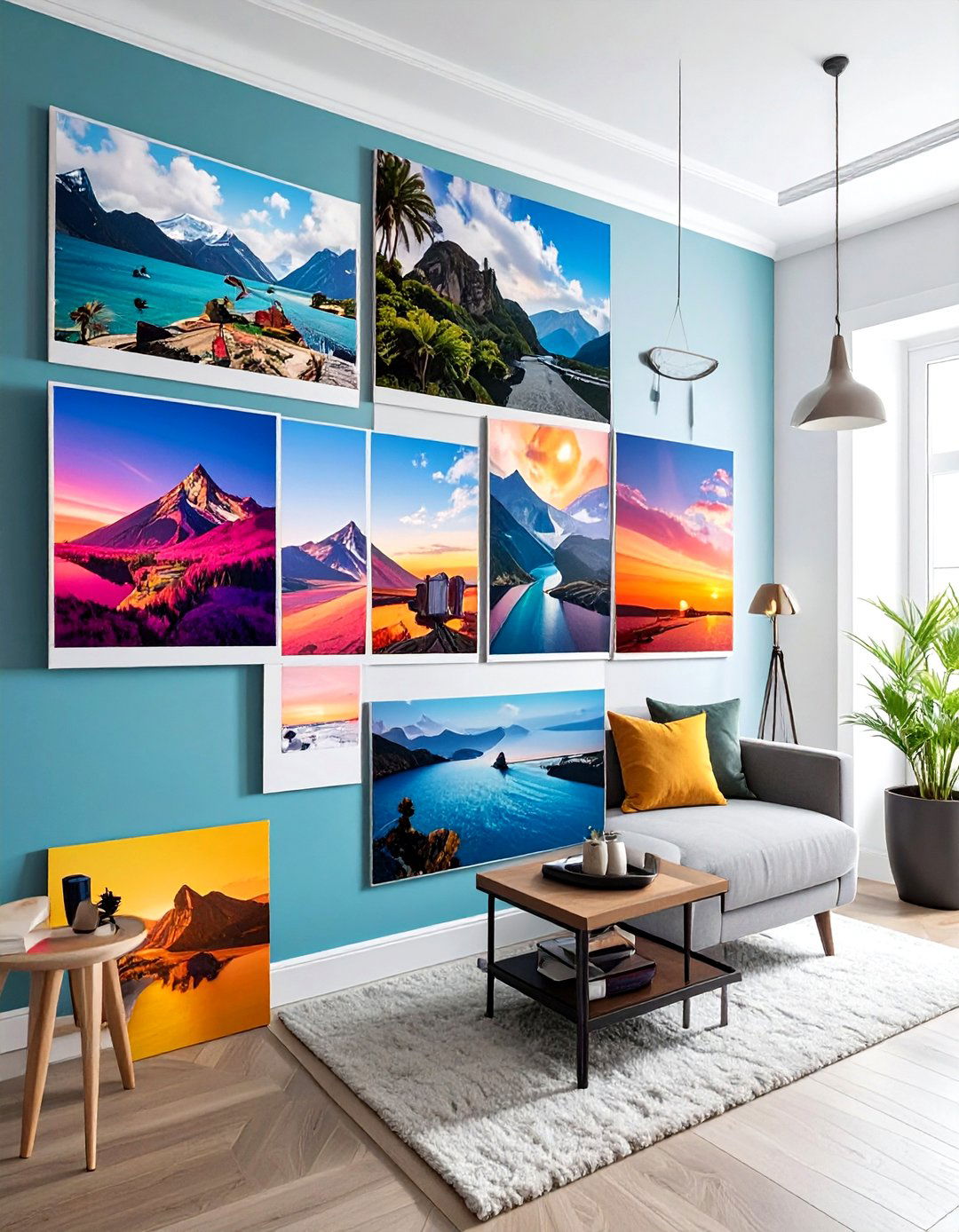 Poster Putty Art - 30 no damage decor ideas