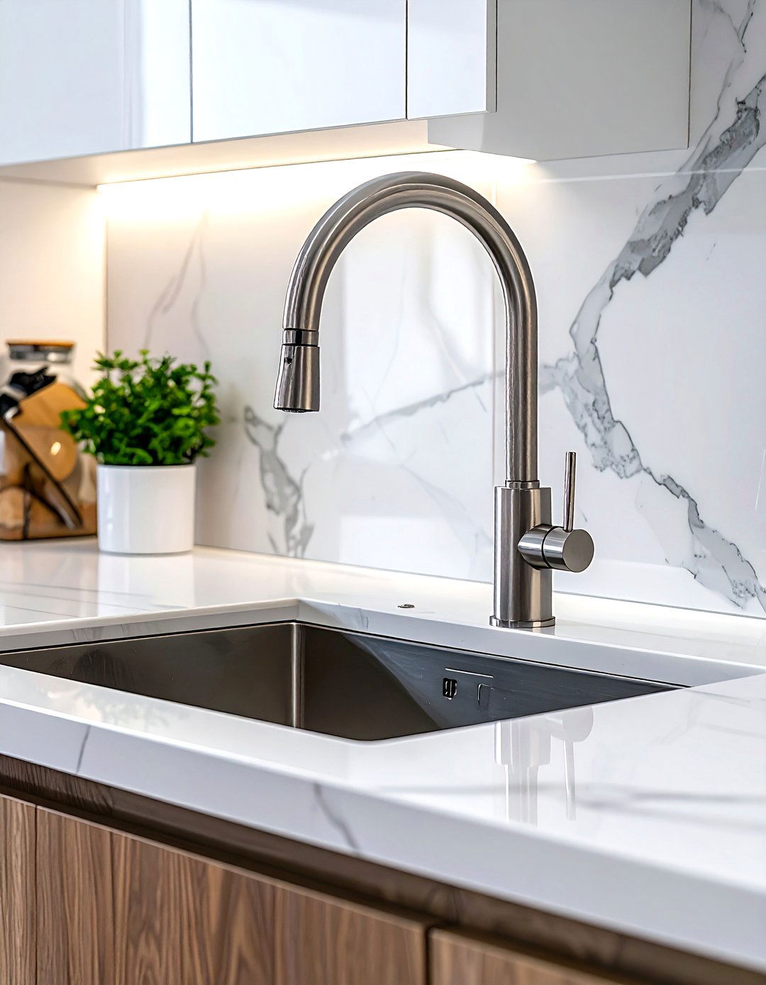 Pot Filler Faucet - 30 clean kitchen ideas