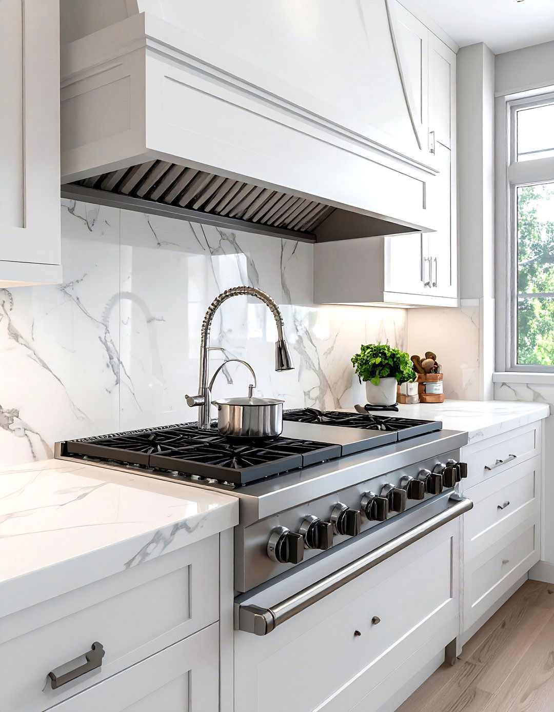 Pot Filler Faucet Over Stove - 30 American country kitchen ideas