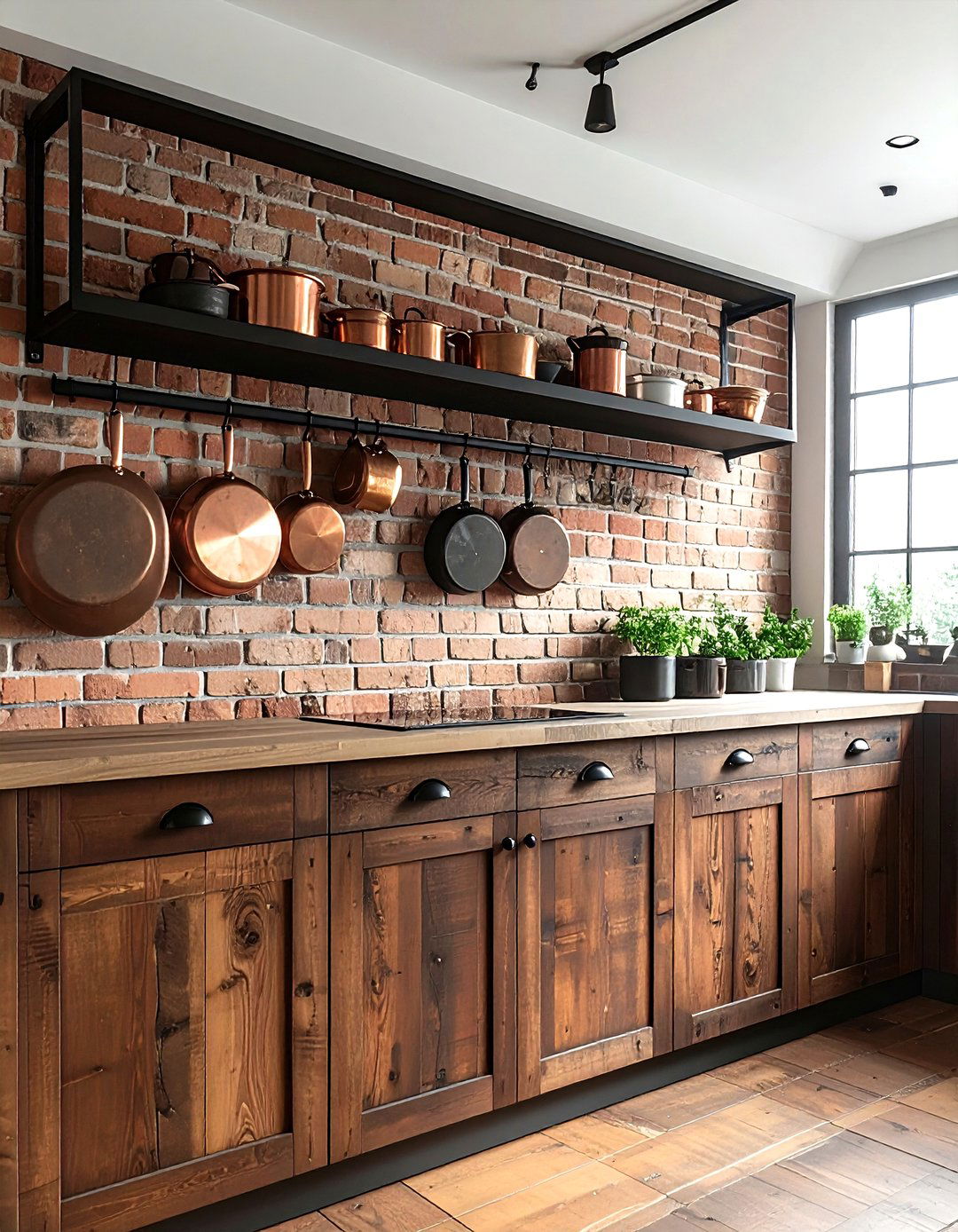 Pot Hanger Rack - 30 unique kitchen ideas