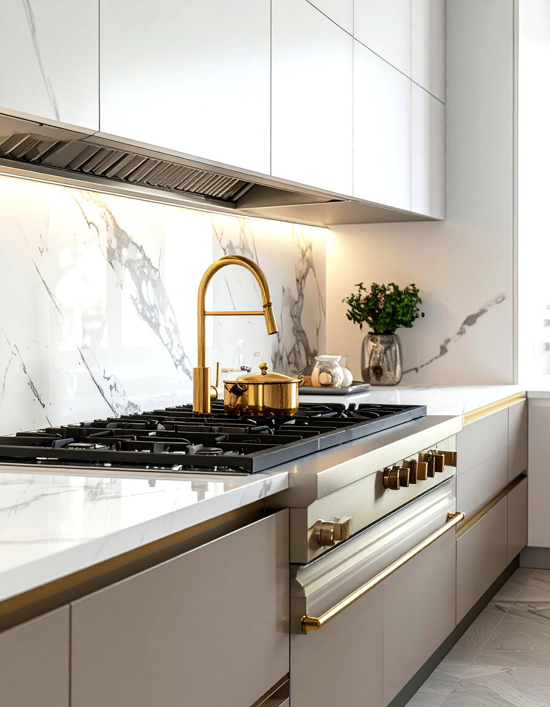 Pot filler faucet - 30 long-lasting kitchen ideas