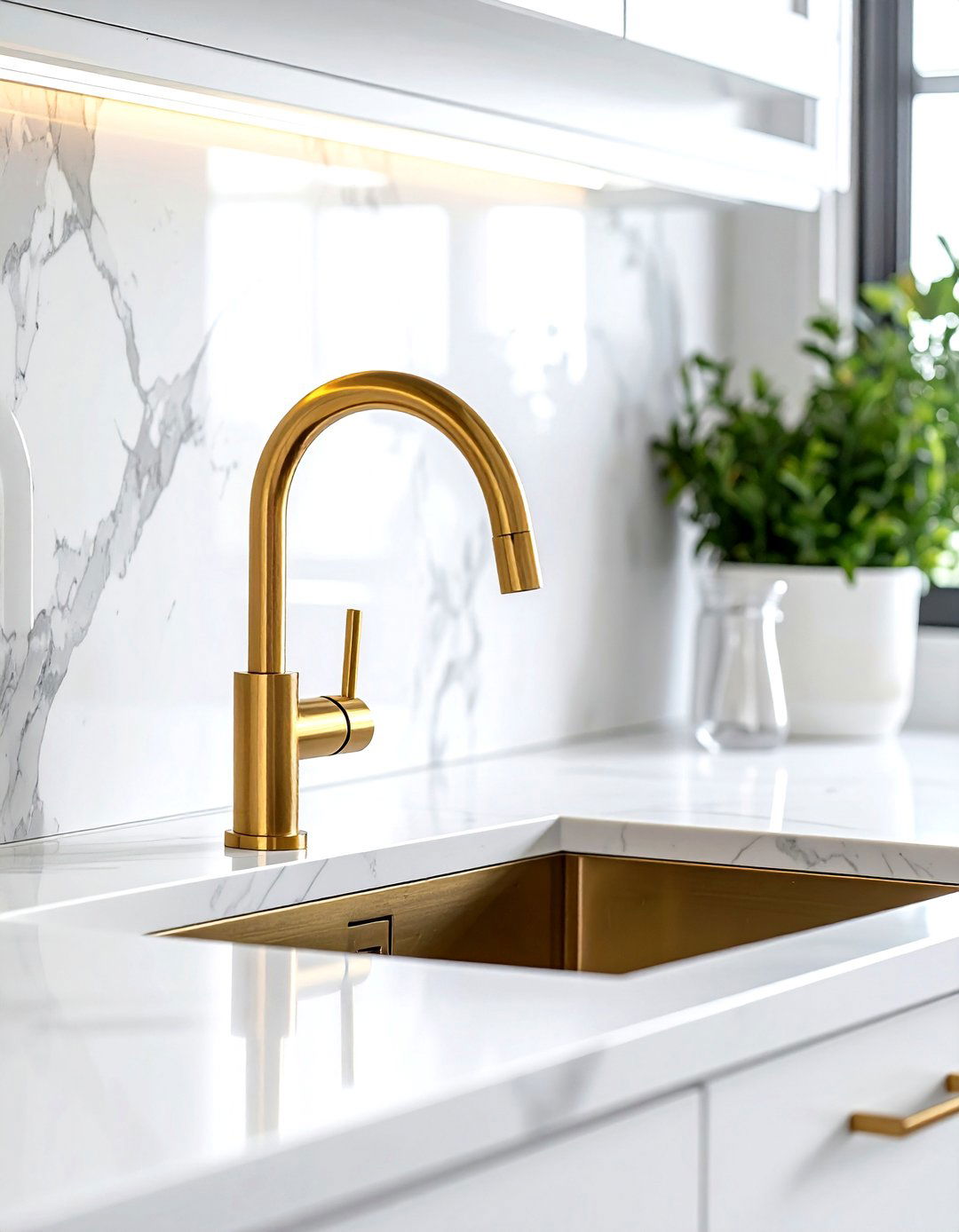 Pot filler faucet - 30 rustic farmhouse kitchen ideas